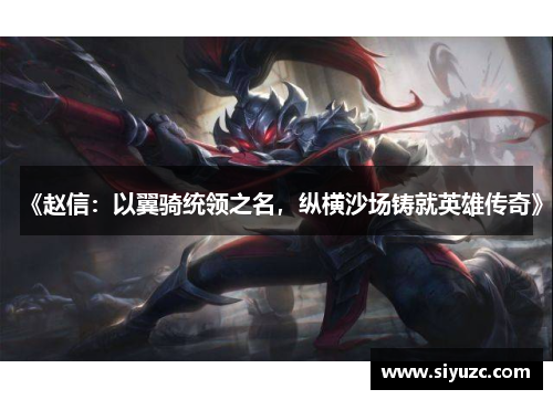 《赵信：以翼骑统领之名，纵横沙场铸就英雄传奇》